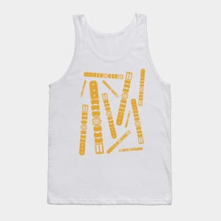 Yellow Digital Watches Tank Top